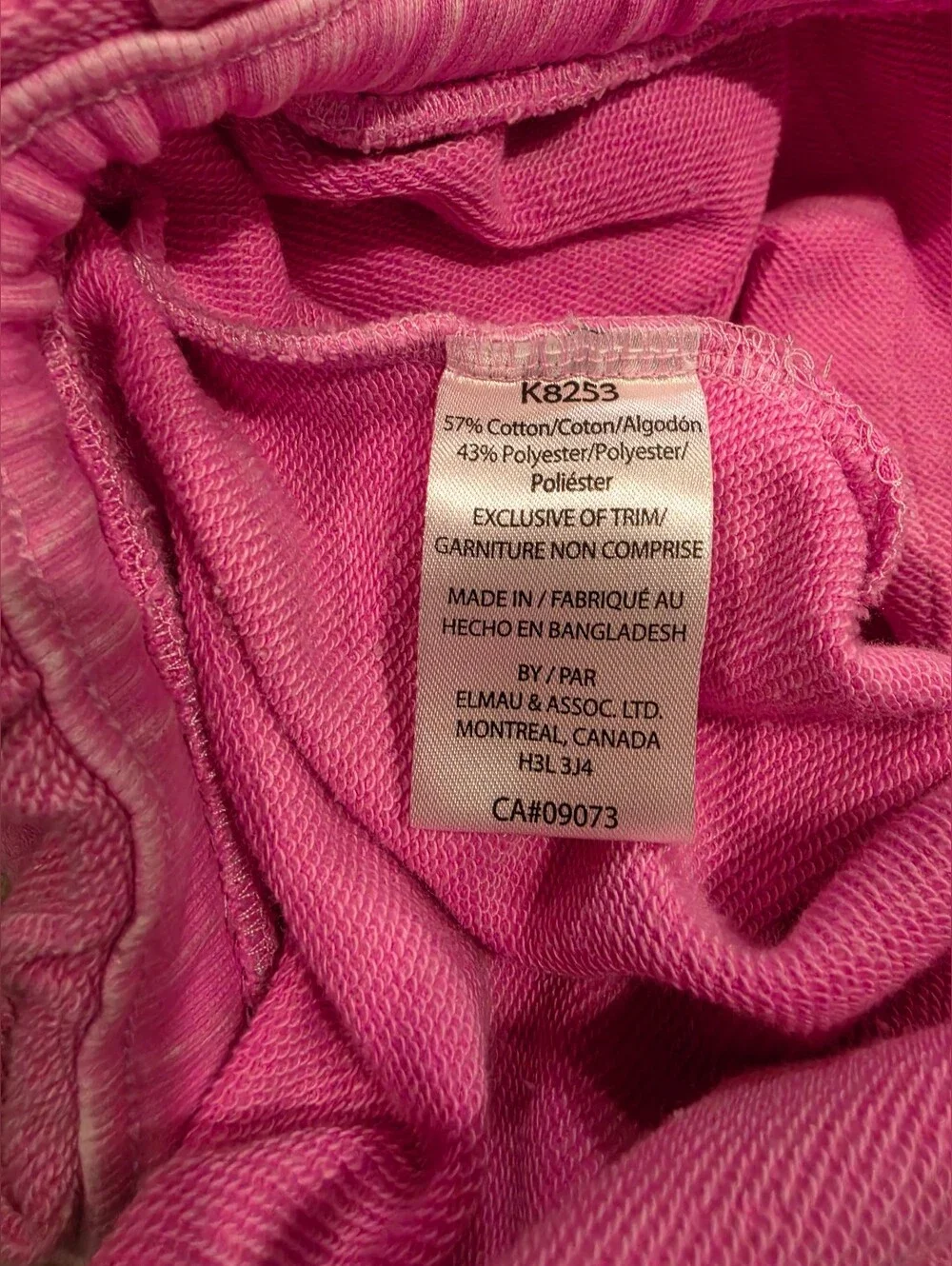Kangol Pink Acid Wash Paperbag Ruffle Waist Joggers Sweatpants Y2K Style Med